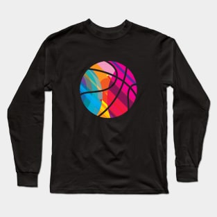 Basketball in living color Long Sleeve T-Shirt